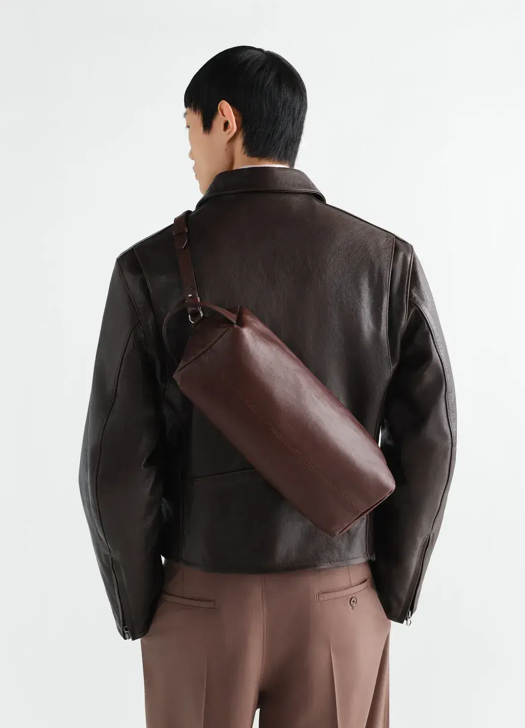 Bomber Jacket in Brown, alternate view